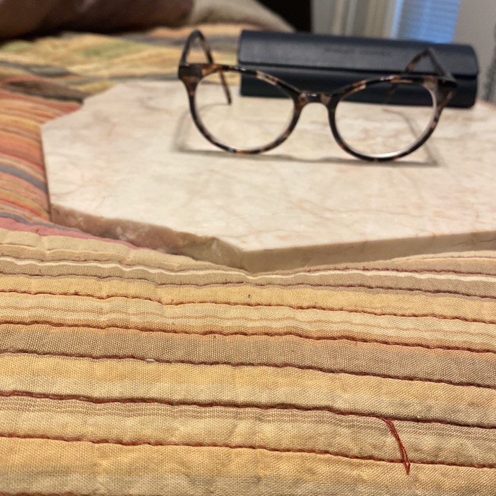 Warby Parker Virginia lavender tortoise frames